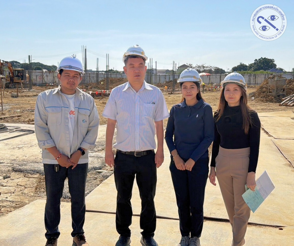 นายเอกกมล แพทยานันท์ บริเวณไซต์ก่อสร้าง